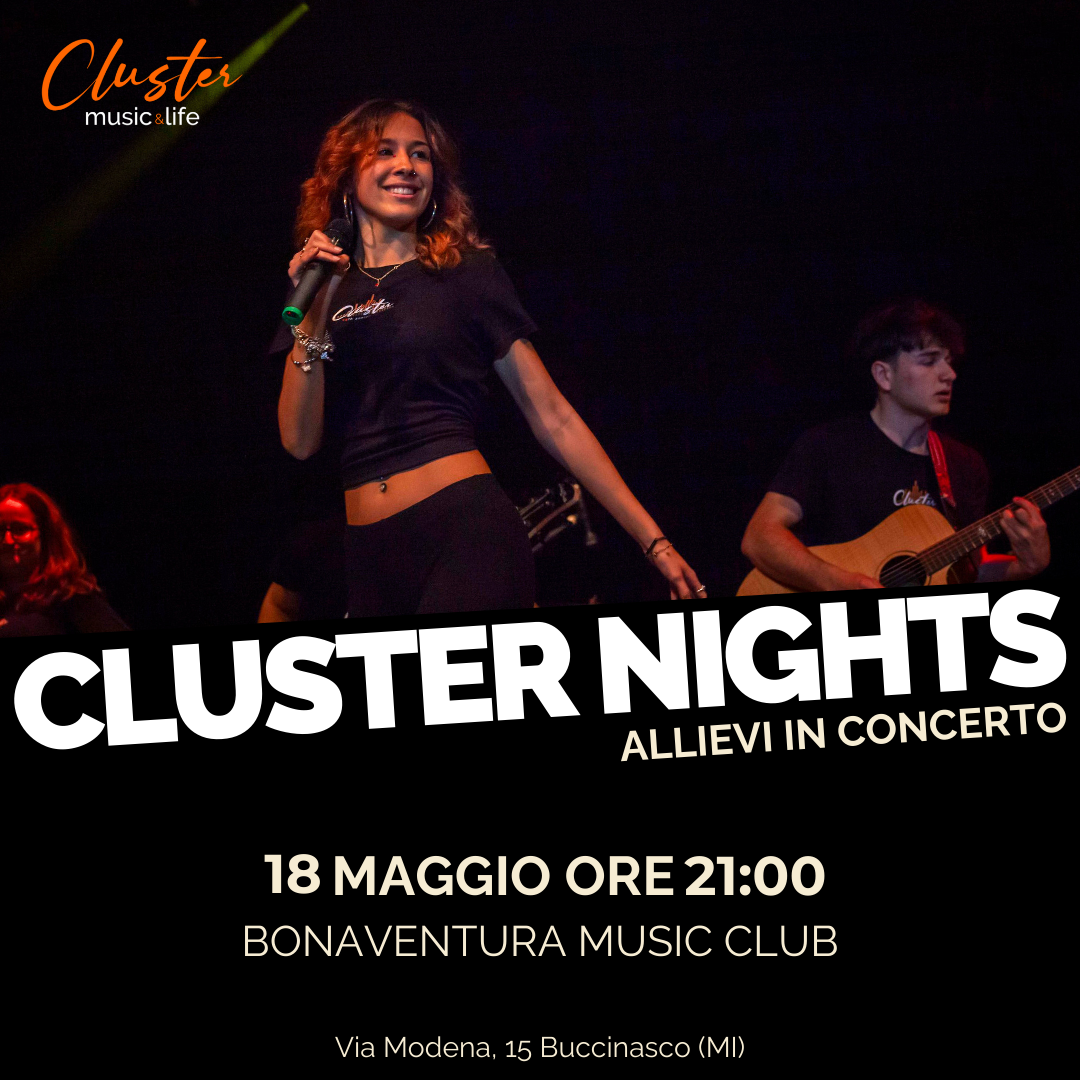 Locandina ClusterNights 2025 18 maggio