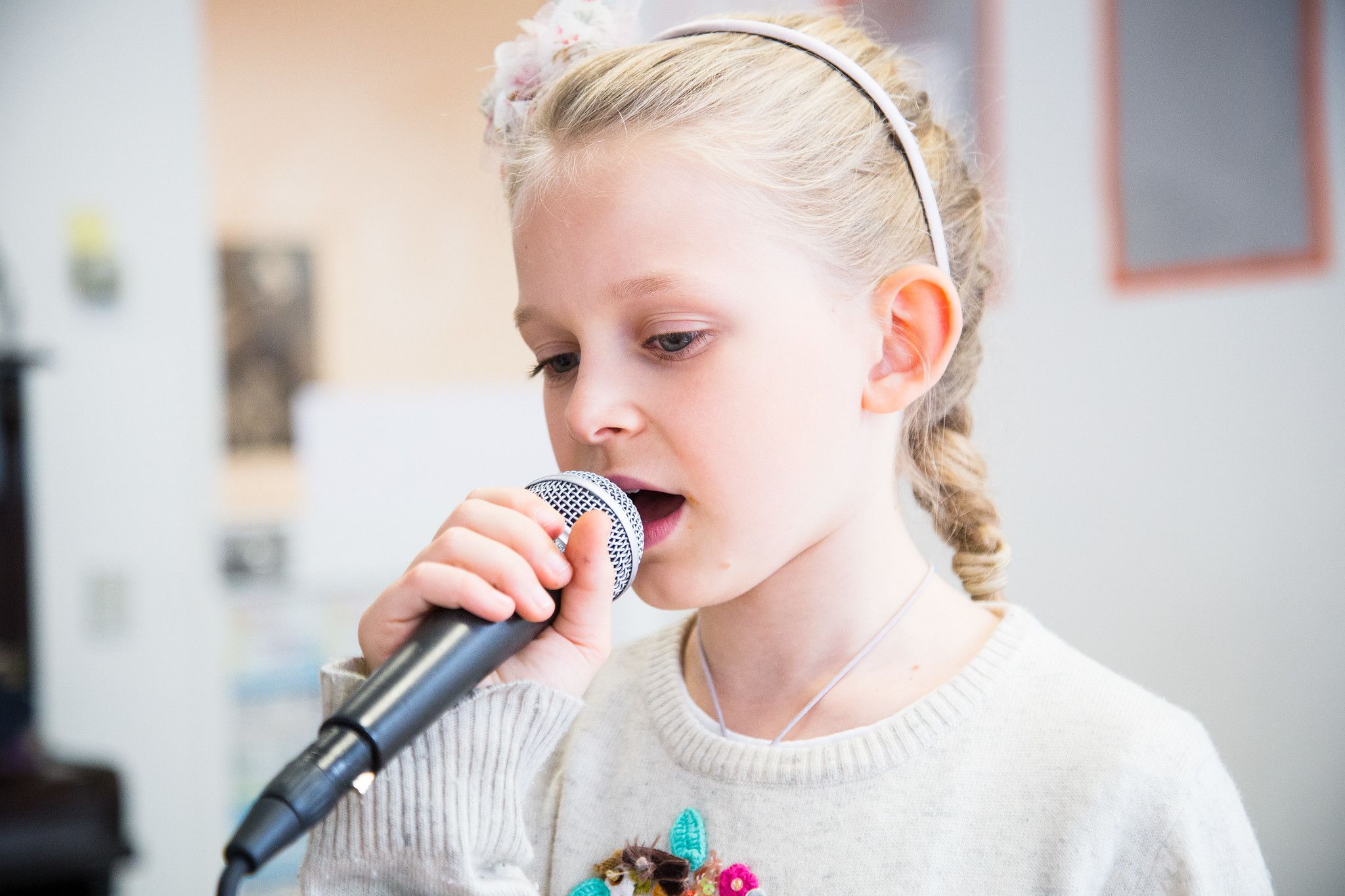 Lezione di canto per bambini