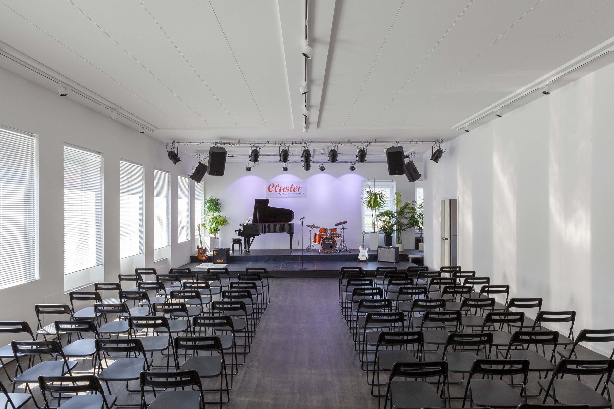 Aula Magna e spazio eventi al terzo piano della Scuola Cluster