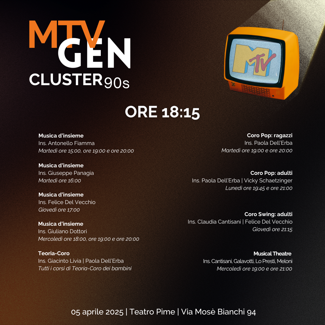Locandina Primo Spettacolo-Concerto 2025 Cluster