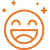 Icona sorridente benessere